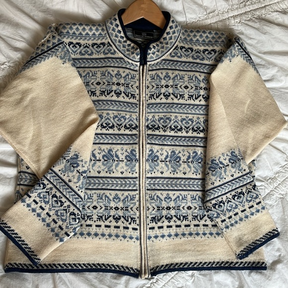 Dale Of Norway Fair Isle Zip Up Sweater - Picture 4 of 9
